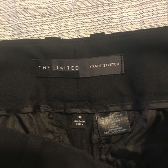 The Limited Black Dress Pant w/Faux Leather Detail - Picture 5 of 5